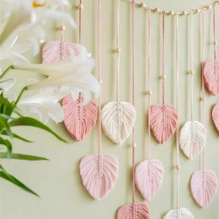 Lisslune | Leaf-Themed Macrame Wall Decor