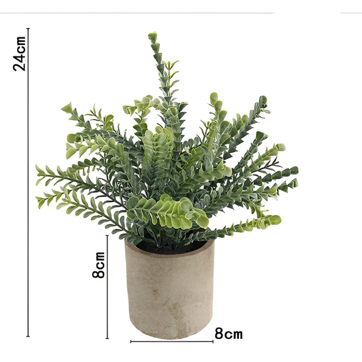 Lisslune | Leafora Artificial Plants in Modern Pots Decor | 3pcs Set
