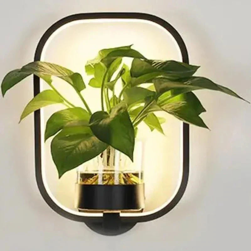 Lisslune | Lumora Plant Wall Lamp - Stylish Lighting with Natural Greenery