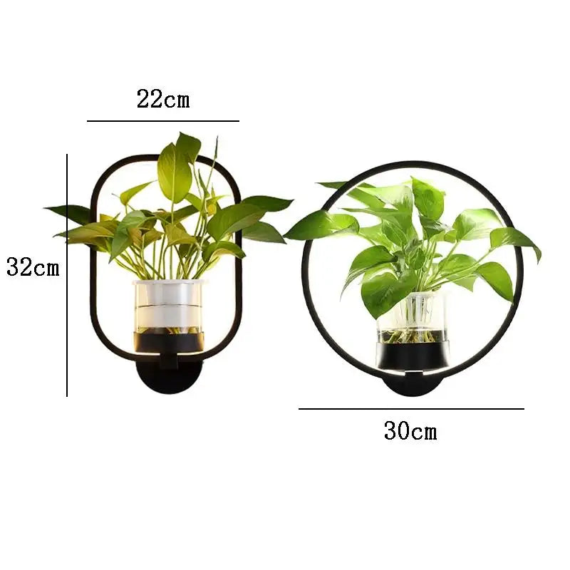 Lisslune | Lumora Plant Wall Lamp - Stylish Lighting with Natural Greenery