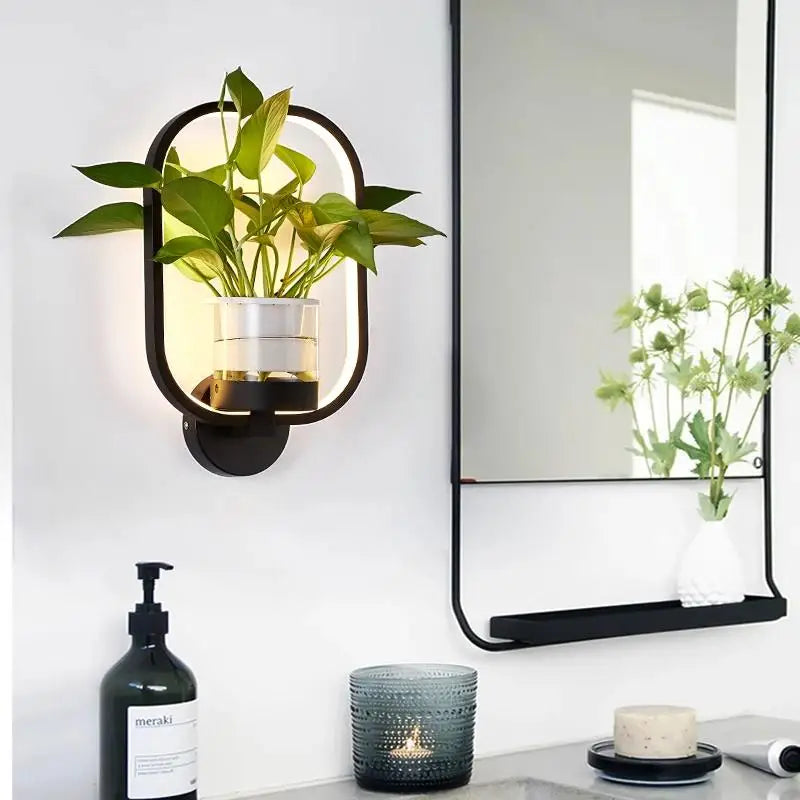 Lisslune | Lumora Plant Wall Lamp - Stylish Lighting with Natural Greenery