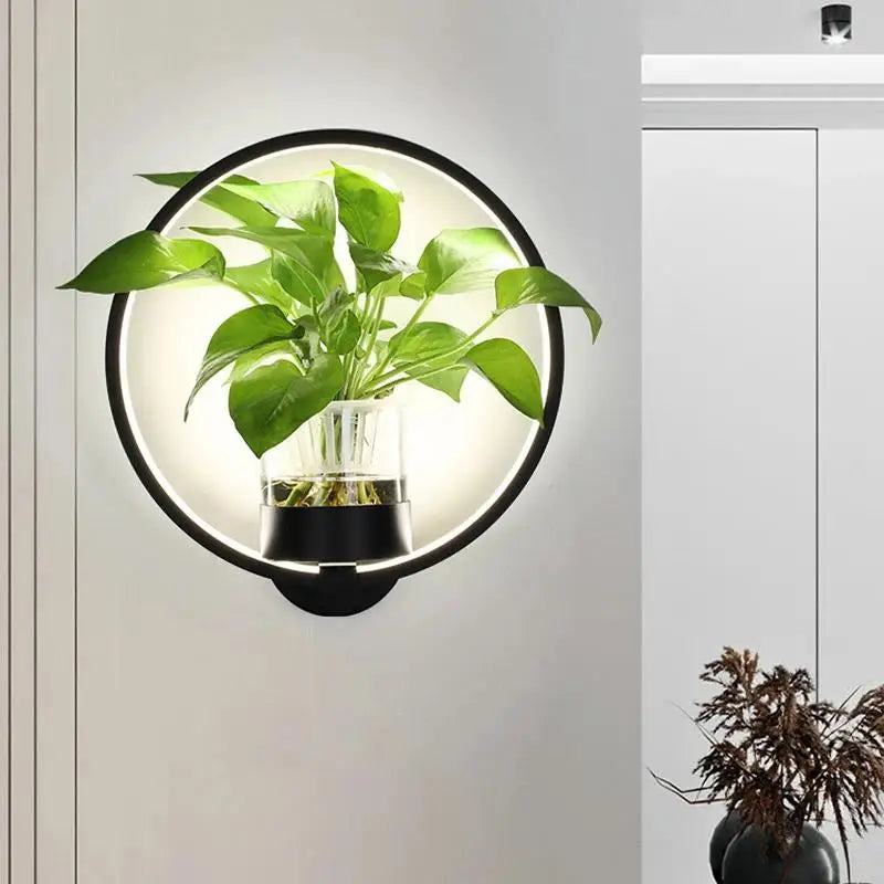 Lisslune | Lumora Plant Wall Lamp - Stylish Lighting with Natural Greenery