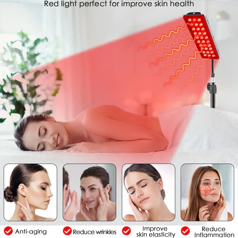 Lisslune | GlowWave | Red Light Therapy Panel | Deep Healing | Illuminated Pain and Stress