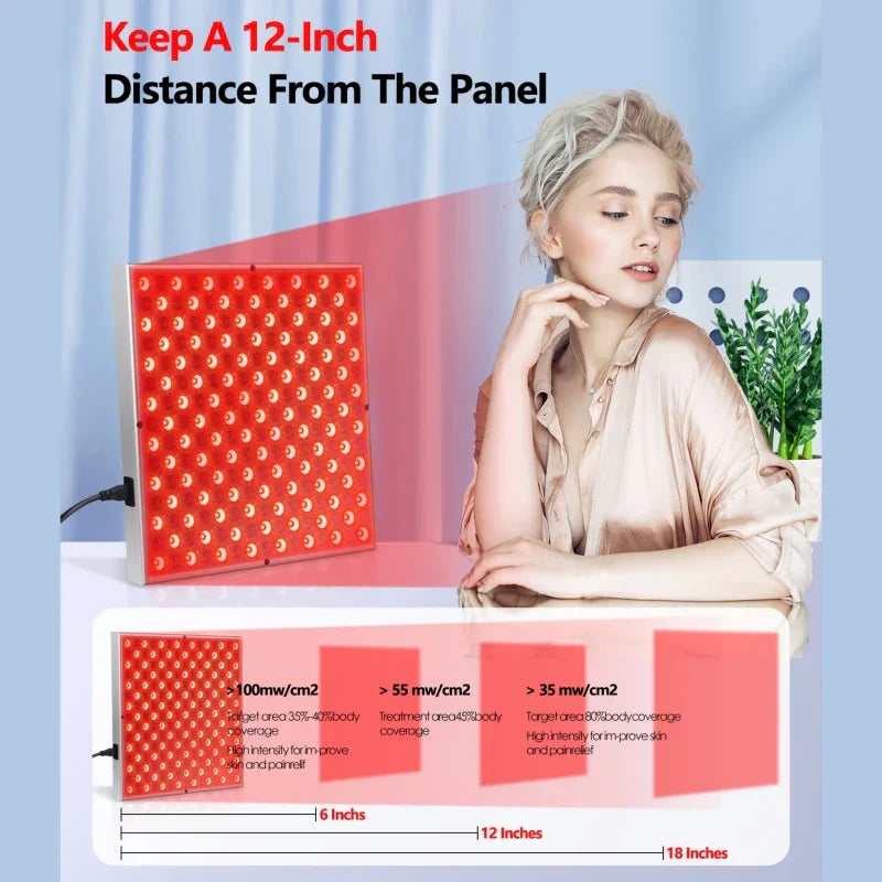 Lisslune | GlowVibe | Red Light Therapy Panel | Stimulates Cell Repair & Improves Skin Elasticity | Discover the Magic of Red Light