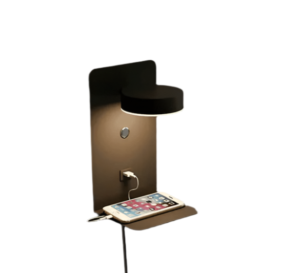 Lisslune | HaloRest Wall Lamp – Scandinavian Bed Lighting with Warm Light