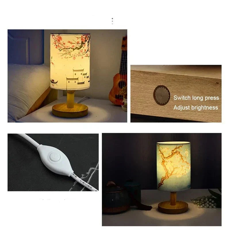 Lisslune | Japanese Lamp - Rose Lamp - Dimmable - Night Lamp