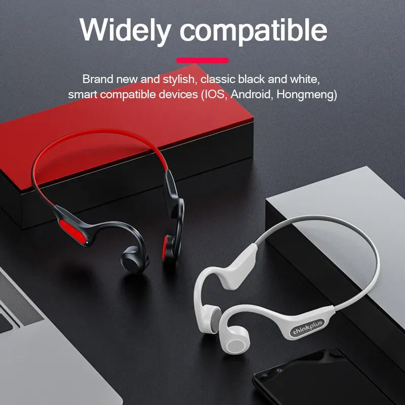 Lisslune | Bone Conduction Headphones | Bluetooth 5.3, IP56 Waterproof & Ideal for Sports and Everyday Use