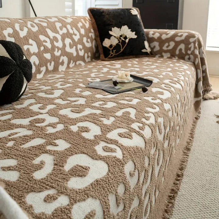 Lisslune | Leopard Print Bohemian Sofa Cover