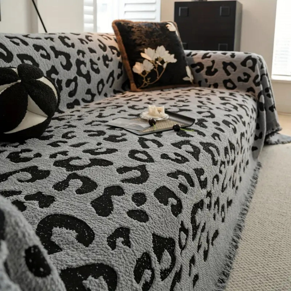 Lisslune | Leopard Print Bohemian Sofa Cover