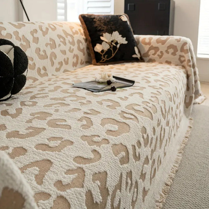 Lisslune | Leopard Print Bohemian Sofa Cover
