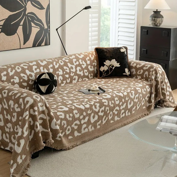 Lisslune | Leopard Print Bohemian Sofa Cover