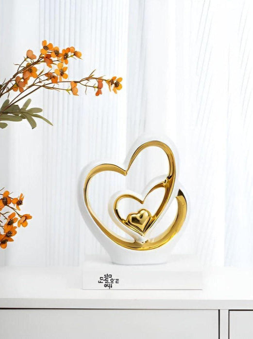 Lisslune | HeartDecor - Unique double heart sculpture