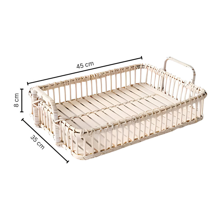 Lisslune | Rustic Weave Rattan Tray