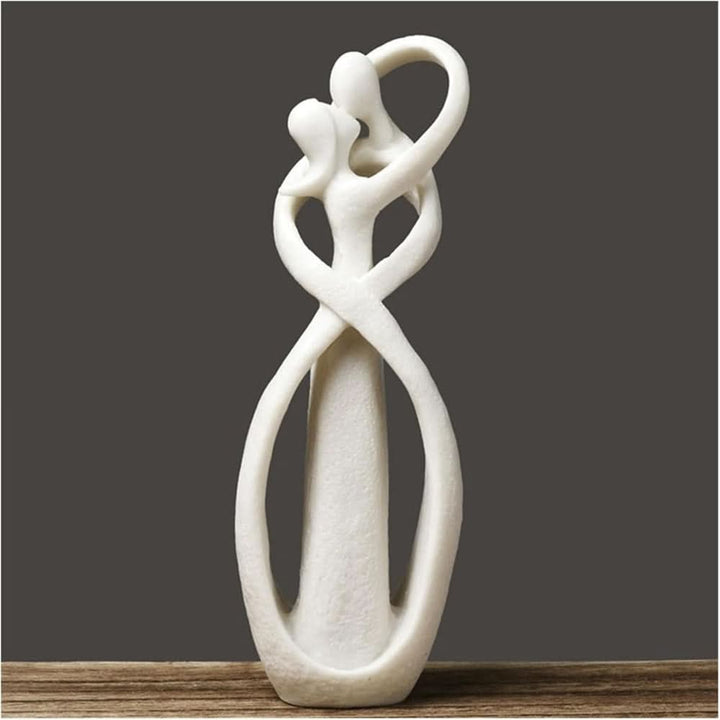 Lisslune | Abstract Love Sculpture – Modern Polyresin Home Décor