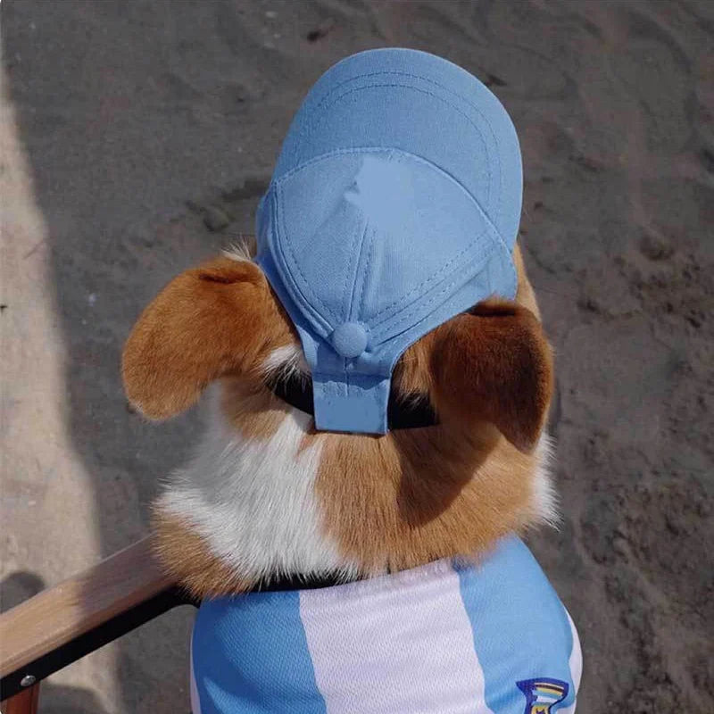 Lisslune | Adjustable Dog Sun Hat - Cute Ear-Out Summer Baseball Cap
