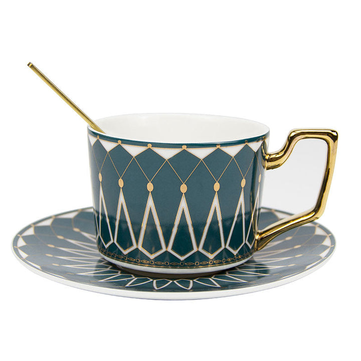 Lisslune | Square A Retro-Pattern Coffee Mug