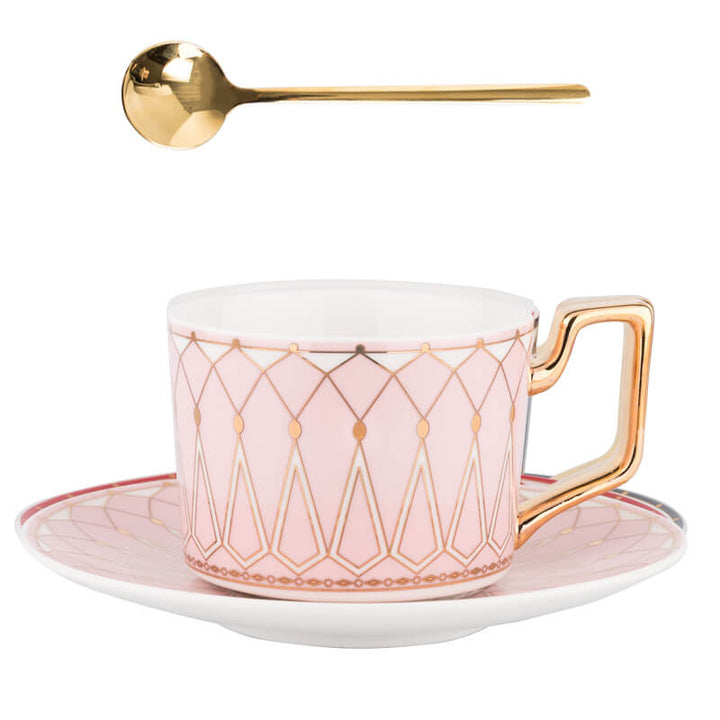 Lisslune | Square A Retro-Pattern Coffee Mug