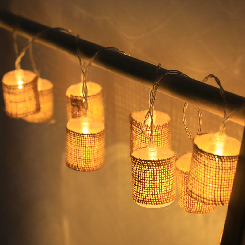 Lisslune | Linen Lantern String Lights