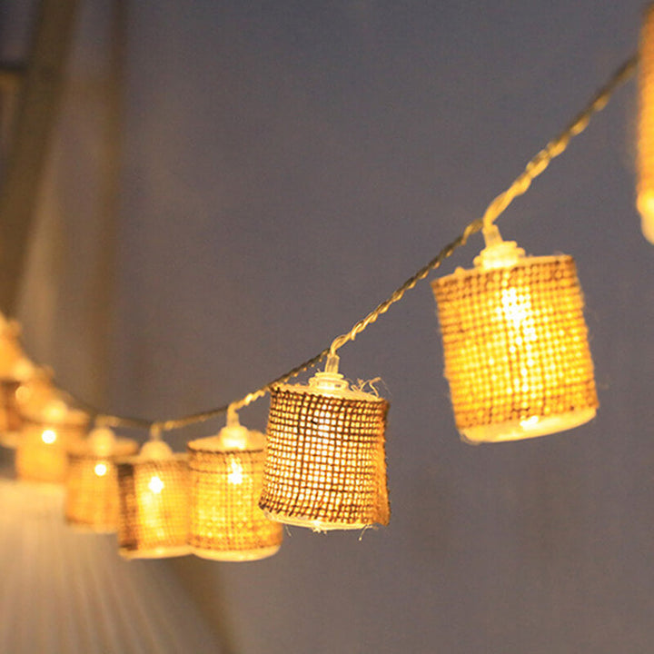 Lisslune | Linen Lantern String Lights