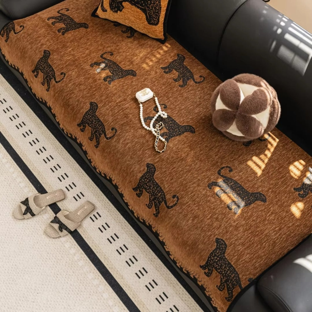 Lisslune | Lion Wavy Non-Slip Sofa Cover