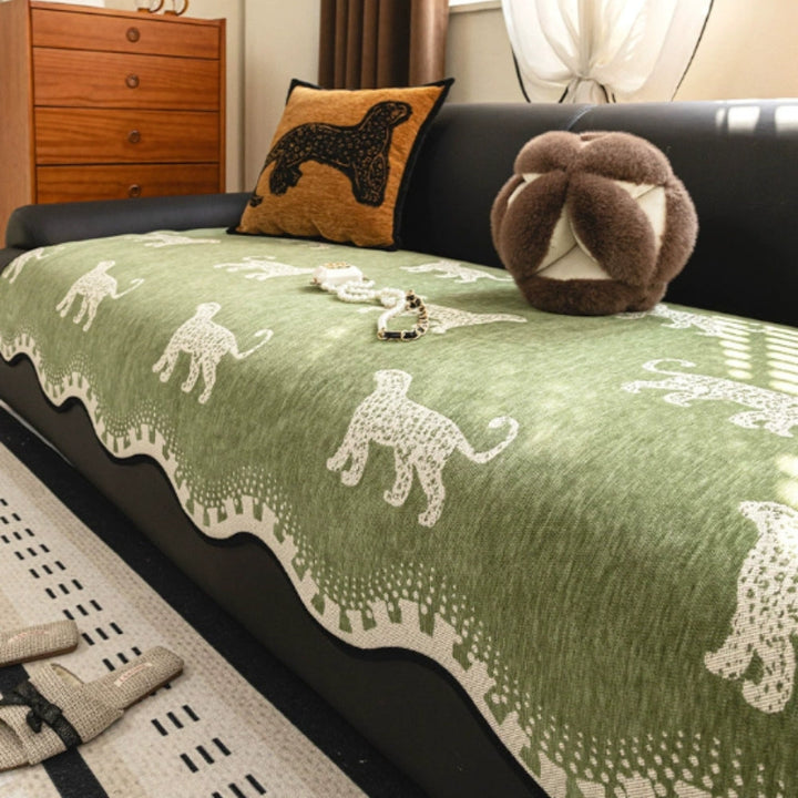 Lisslune | Lion Wavy Non-Slip Sofa Cover
