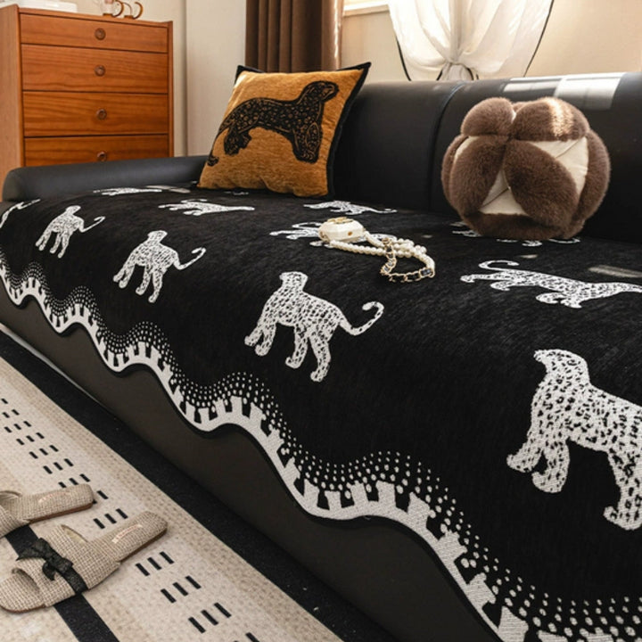 Lisslune | Lion Wavy Non-Slip Sofa Cover
