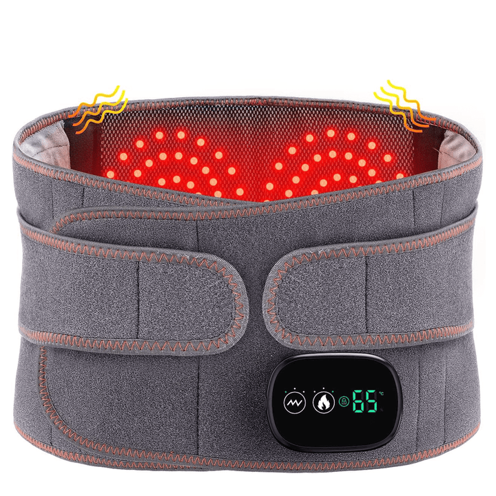 Lisslune | Heated Lower Back Support - Adjustable Heat Therapy for Pain Relief
