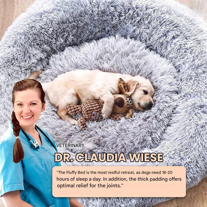 Lisslune | FluffyNest Comfort Dog Bed – Orthopedic Plush Sleeping Cushion for Dogs