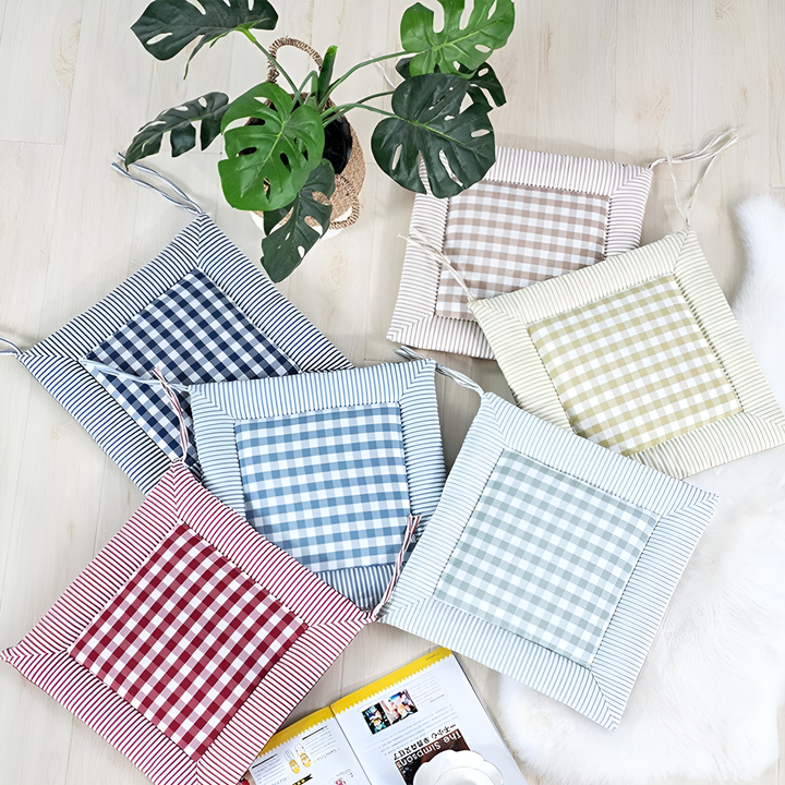 Lisslune | Liven Cotton Seat Pad Dining Chair Cushion