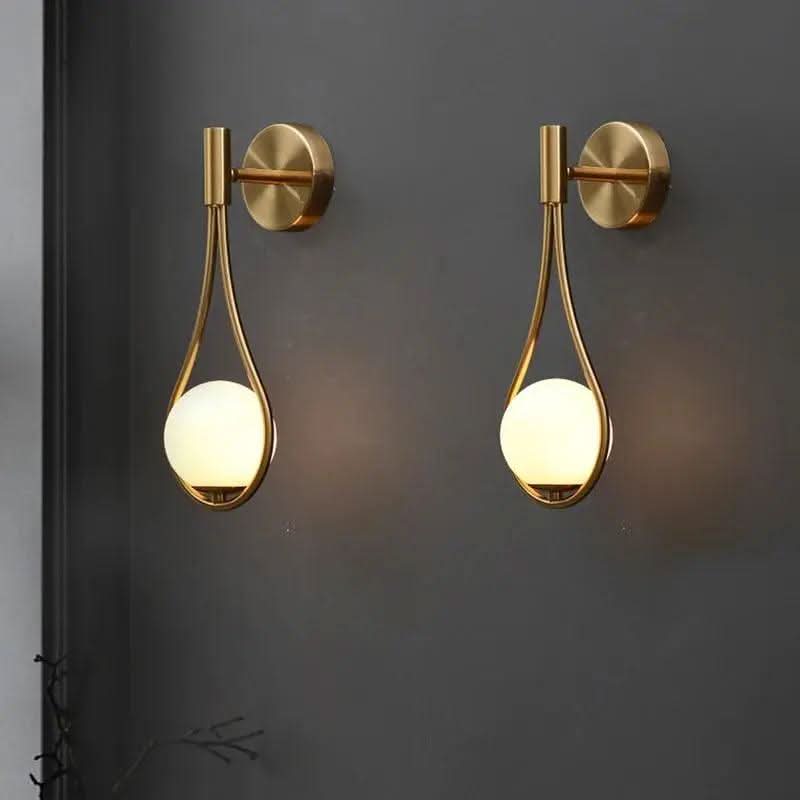 Lisslune | Scandinavian LED Wall Light – Minimalist Wood & Metal Lamp