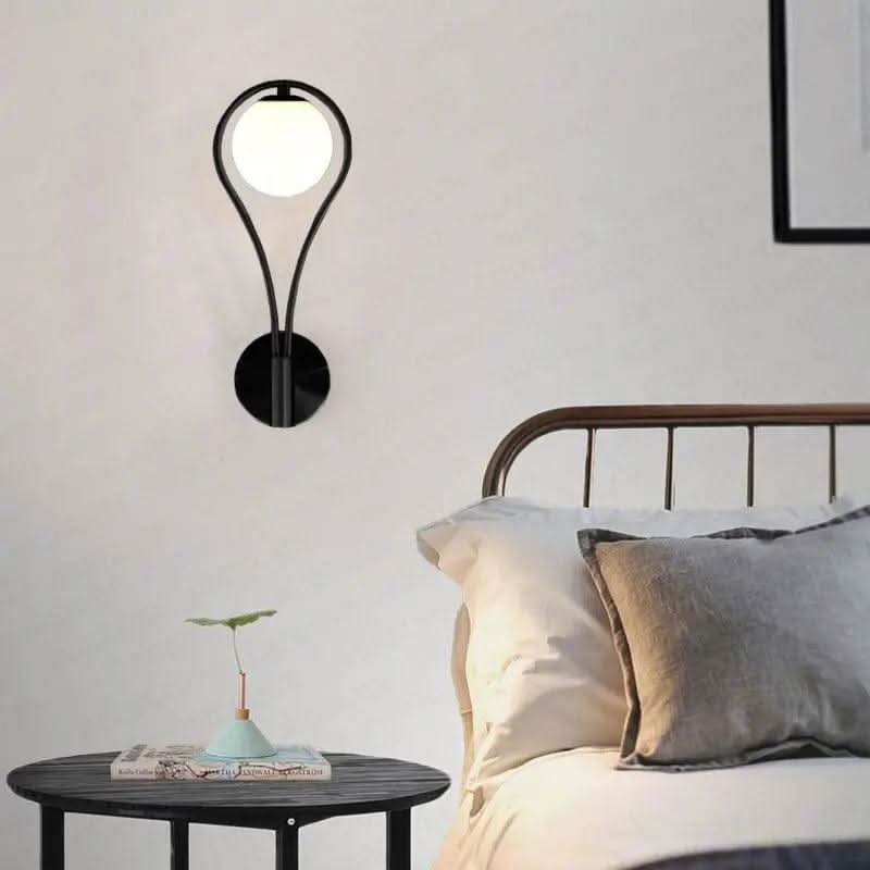 Lisslune | Scandinavian LED Wall Light – Minimalist Wood & Metal Lamp