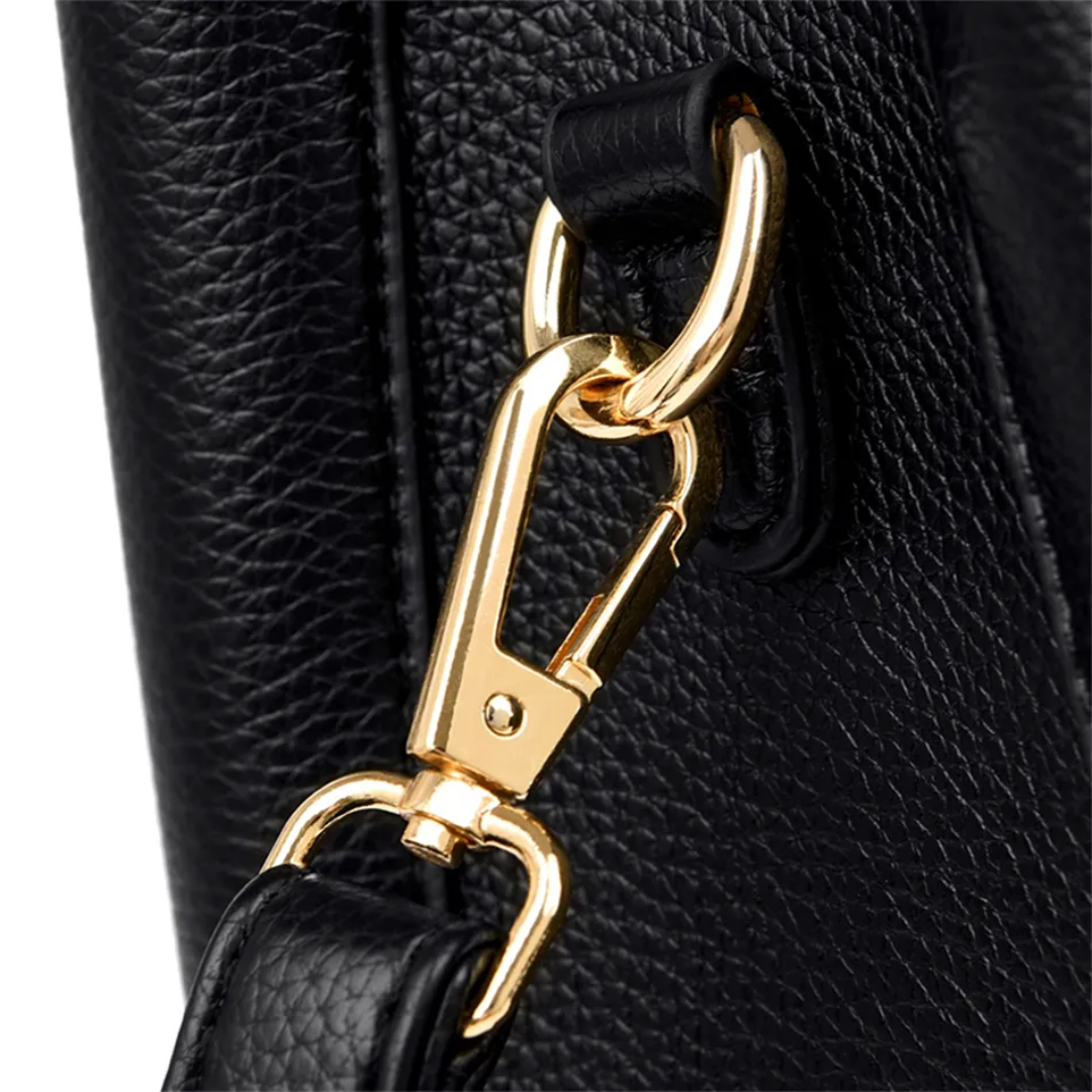 Lisslune | Vivian Luxury Shoulder Bag – Elegant PU Leather Handbag with Crossbody Strap