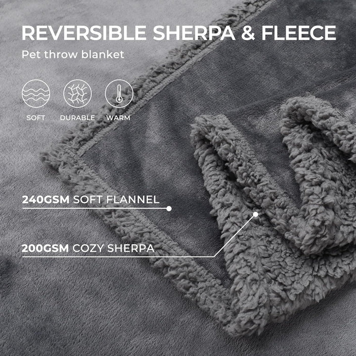 Lisslune | LoveGuard – Waterproof Couples Blanket | Ultra-Soft Sherpa Comfort & Spill-Proof Protection