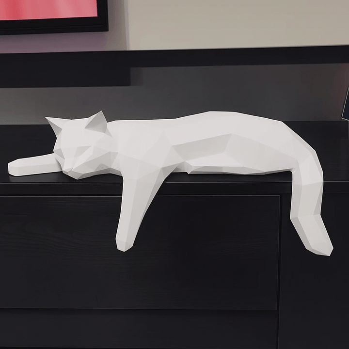 Lisslune | GeoCat – Abstract Cat Sculpture Modern & Elegant Home Décor