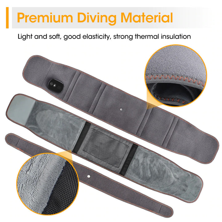 Lisslune | Heated Back Belt – Ultimate Back Pain Relief Support for Lumbar and Herniated Disc Treatment