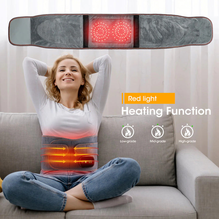 Lisslune | Heated Back Belt – Ultimate Back Pain Relief Support for Lumbar and Herniated Disc Treatment