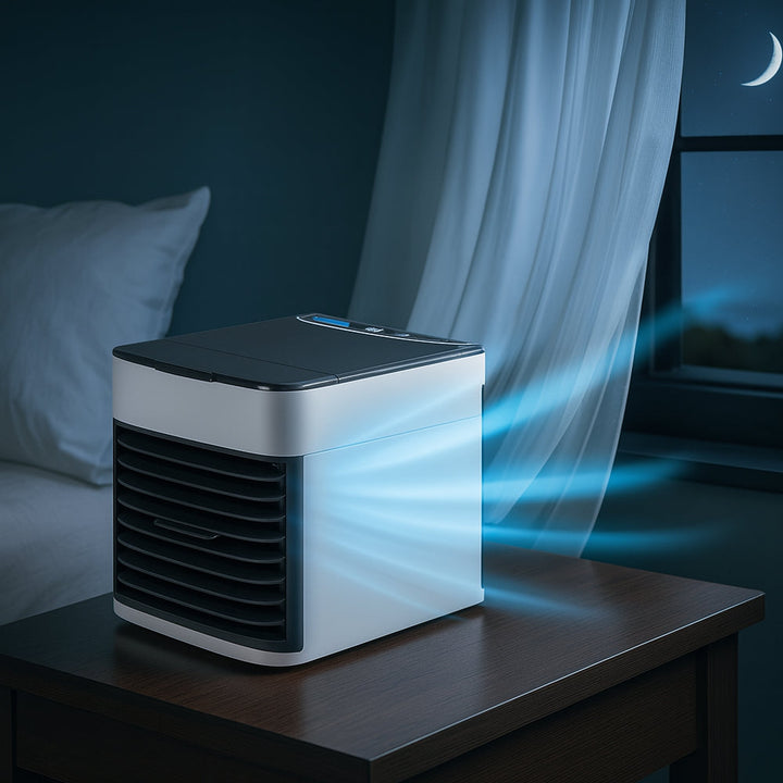 Lisslune | KoelBreeze Mini Air Cooler – Portable USB Air Cooler with 3-in-1 Function and LED