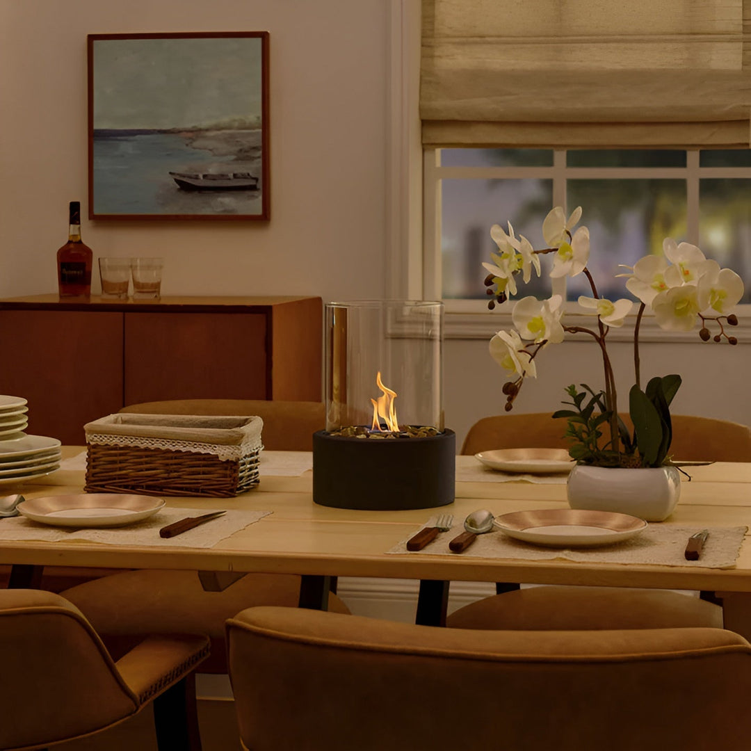 Lisslune | Lujolux Table Fireplace – Stylish Bio-Ethanol Fireplace for Coziness and Warmth