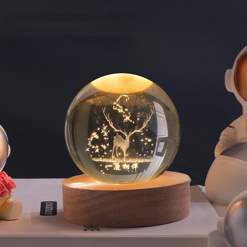 Lisslune | SolarSphere – Crystal Solar System with LED Lighting | Educational & Decorative Gift