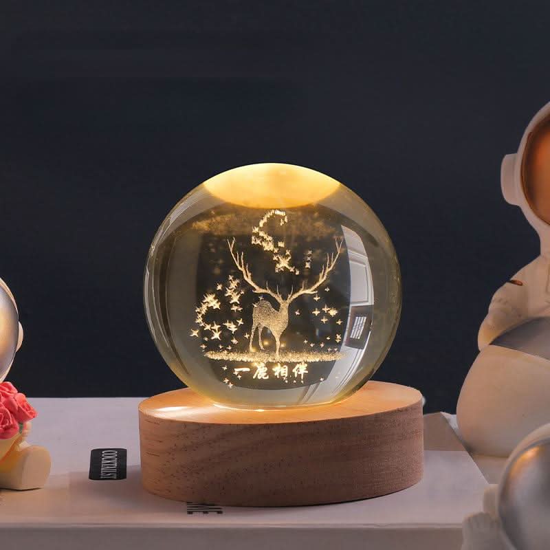 Lisslune | Luminous Crystal Ball LED Night Light Decor