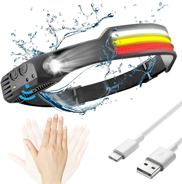 Lisslune | Rechargeable  LED Head Torch for Running, Biking, and Outdoor Adventures