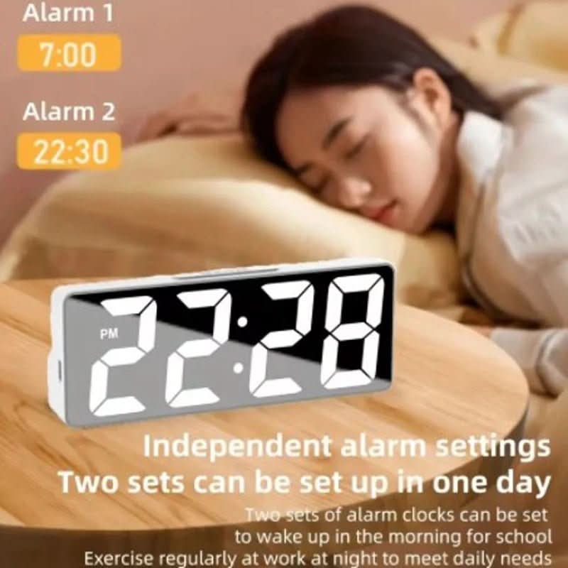 Lisslune | LED Digital Alarm Clock with Temperature Display
