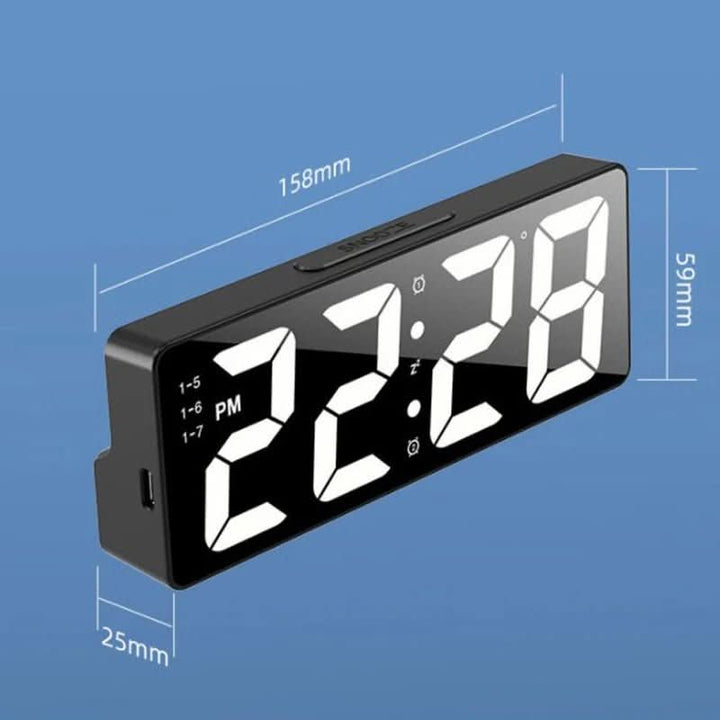 Lisslune | LED Digital Alarm Clock with Temperature Display