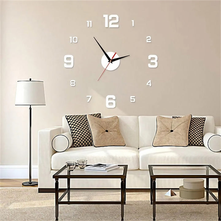 Lisslune | 3D-LED wall clock – frameless DIY design