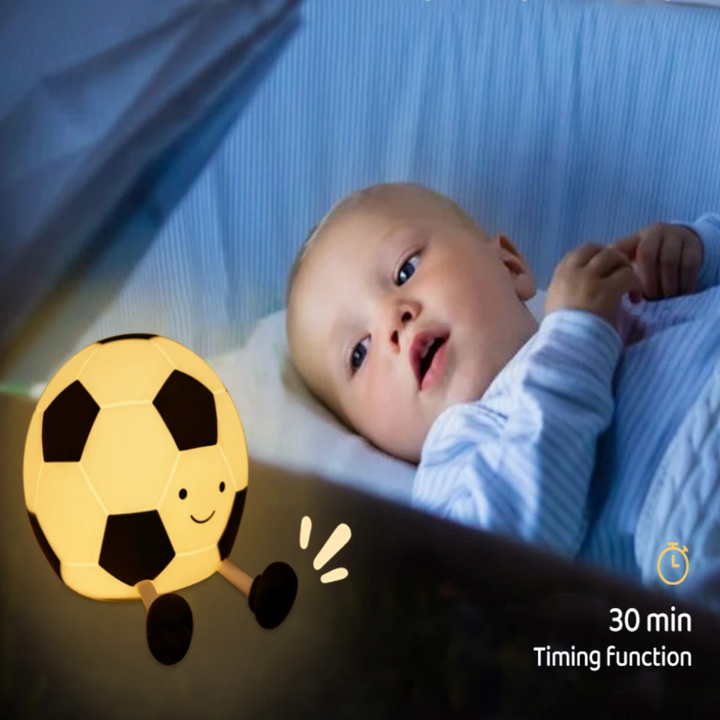 Lisslune | LumoKick – Rechargeable Silicone Football Night Light with 3 Brightness Levels