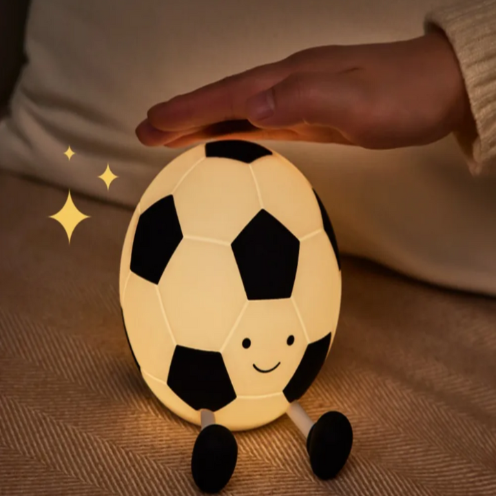 Lisslune | LumoKick – Rechargeable Silicone Football Night Light with 3 Brightness Levels