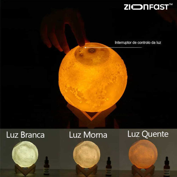 Lisslune | Humidifier and 3D Moon Lamp - Zion™