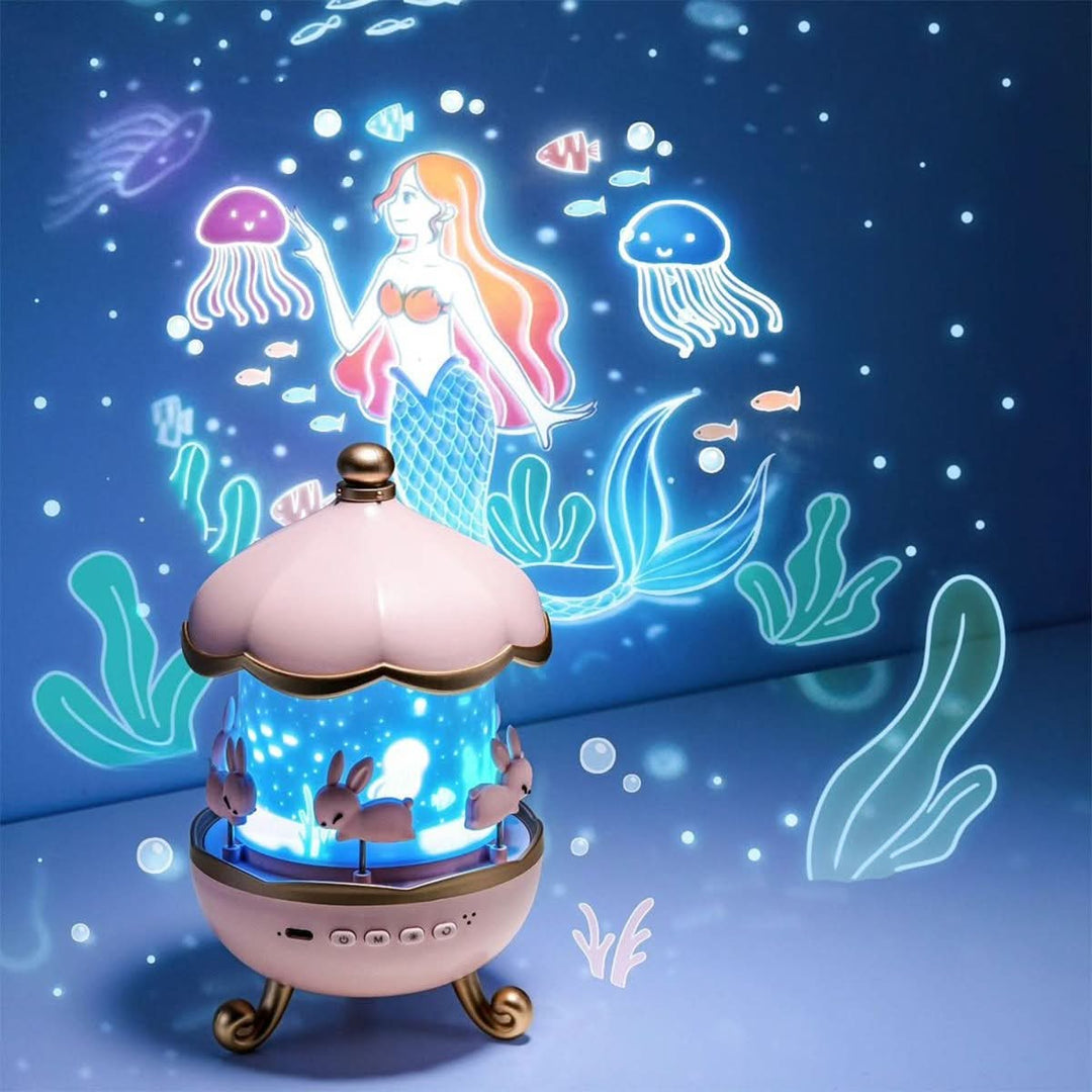 Lisslune | Enchanted Star Projector with Music & 12 Image Templates