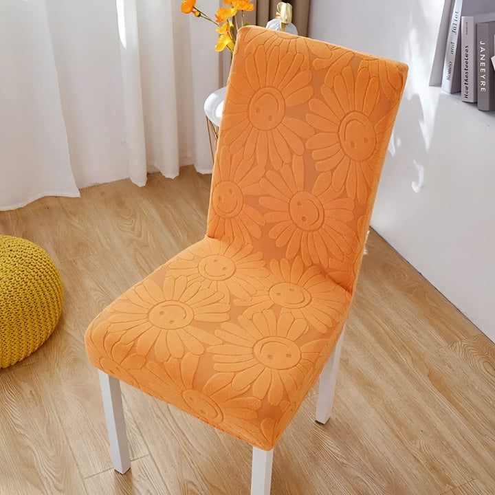 Lisslune | Fleur Smiley Flower Stretch Chair Cover