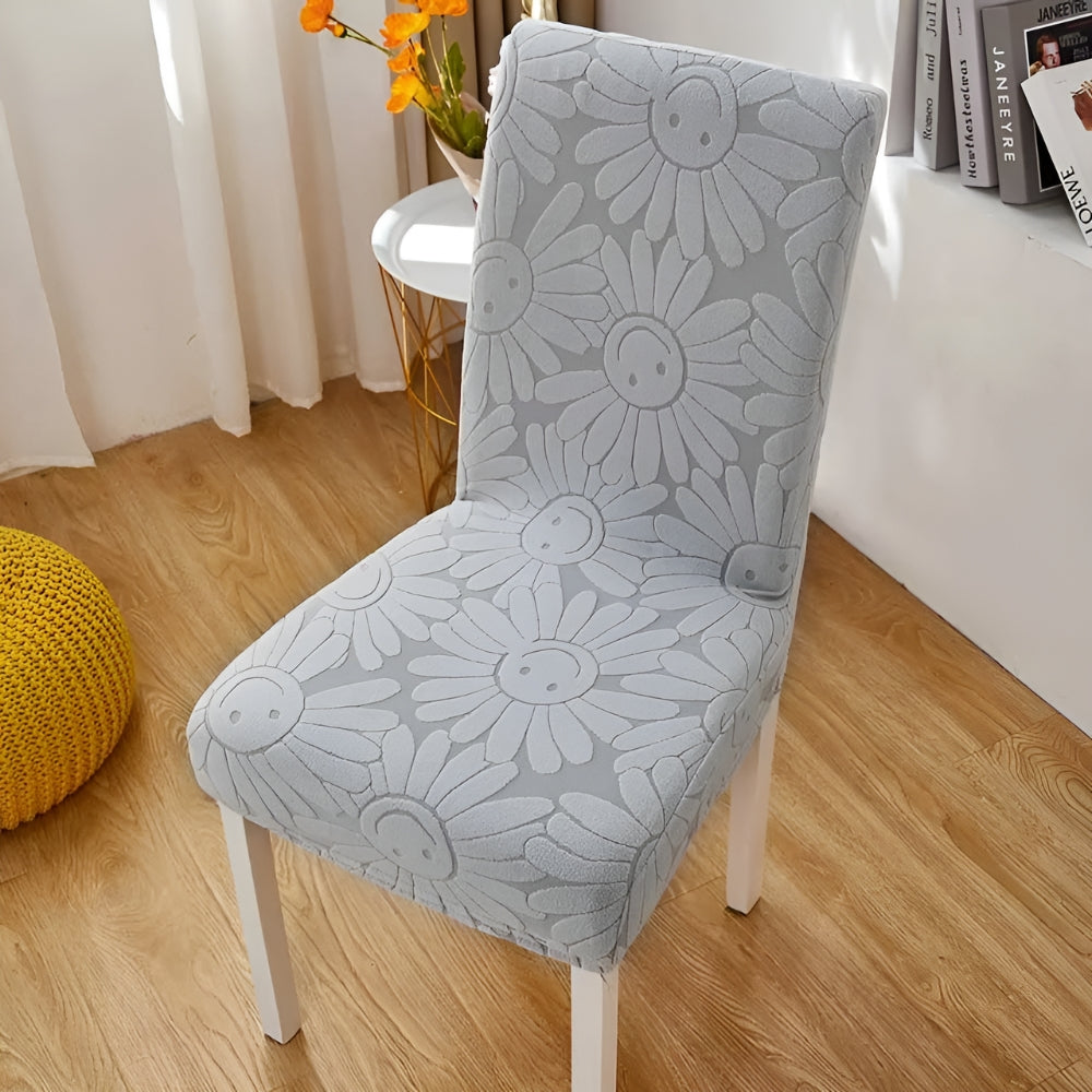Lisslune | Fleur Smiley Flower Stretch Chair Cover